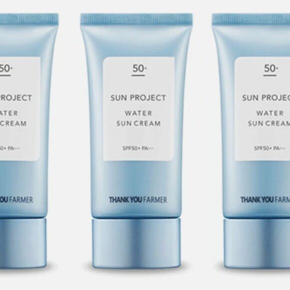 3 THANK YOU FARMER SUN PROJECT WATER SUN CREAM SPF 50+  KOREAN BEAUTY SUNSCREEN - Picture 1 of 10